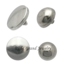 Kugel geformt Dermal Anchor Tops OEM G23 Titan Skin Diver